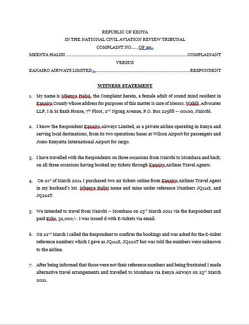 Witness Statements
